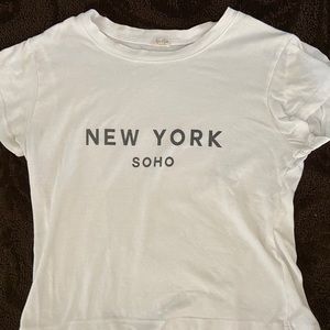 Cropped short sleeve shirt